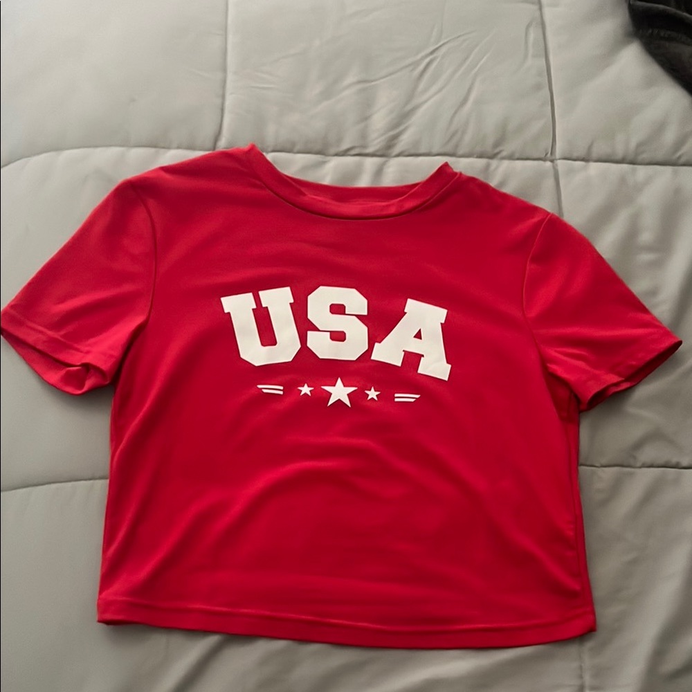 Red USA Kids T-Shirt